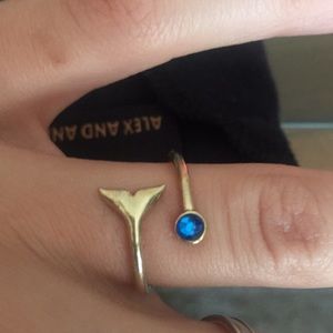 Alex and Ani Whale Tail adjustable ring